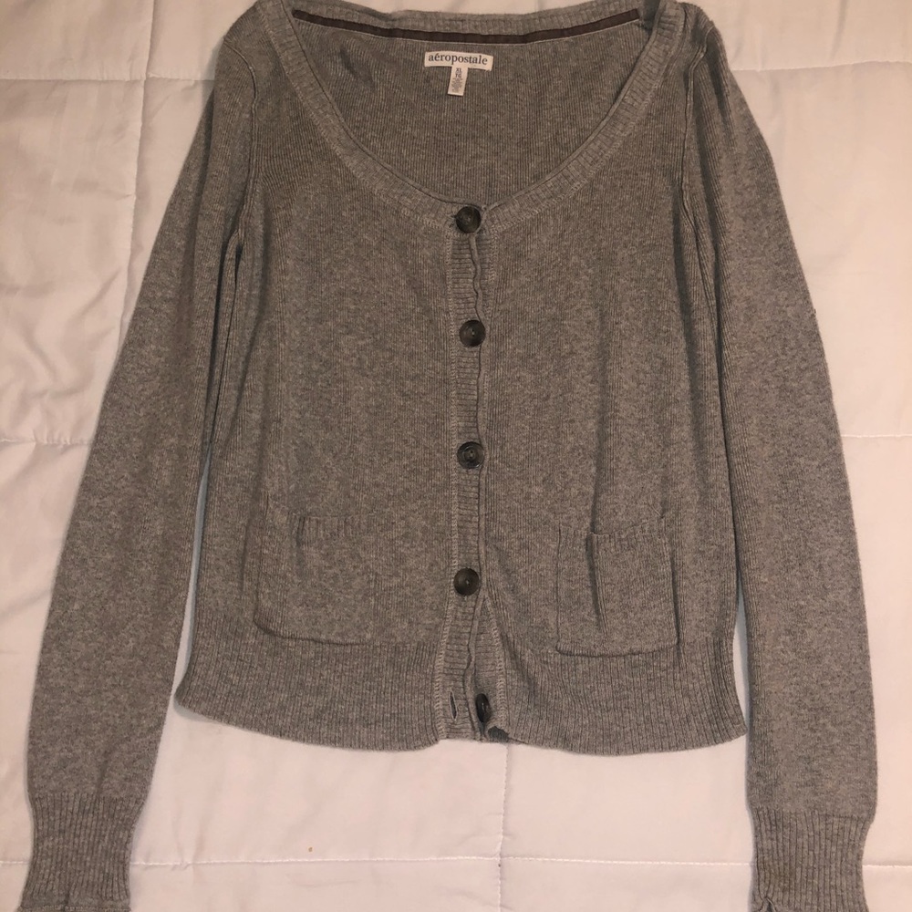 Gray Aeropostale Cardigan
